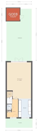 Floorplan - Lekstraat 136, 4125 TD Hoef En Haag